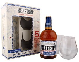 Heffron or.5y 0.5L 38% +2x sklo drkov