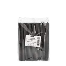 Slmky Jumbo ern plast 150ks 25cm x 8mm
