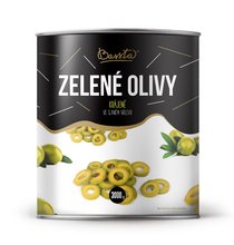 Olivy zelené krájené 3kg plech