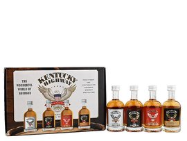 Kentucky Highway whisky box 4x0,04L