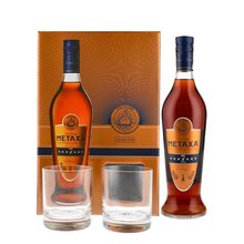 Metaxa 7*  box+sklo 0.7L 40%