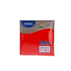 Ubrousky erven 1vrst.33x33 100ks