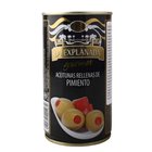 Olivy zelen s paprikou (plech) 350g